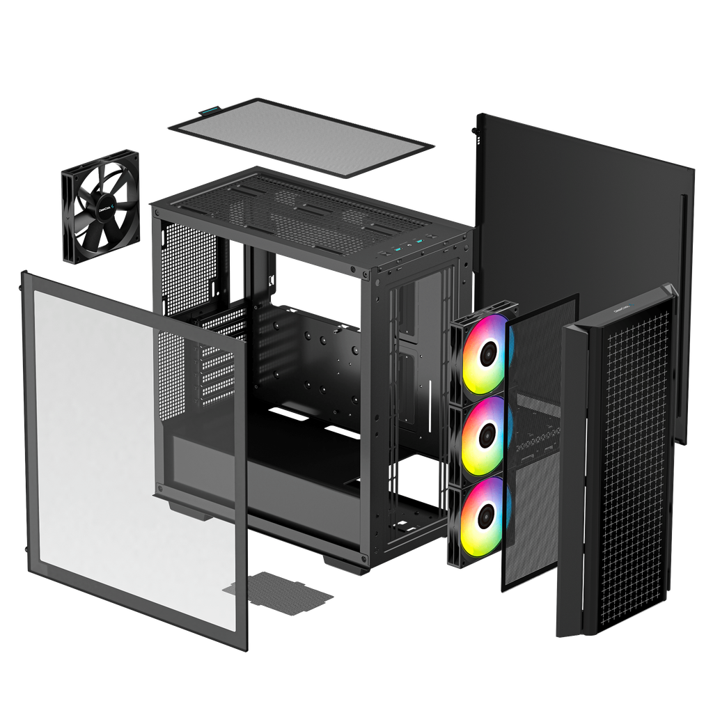 Case DeepCool CG540 4F Tempered Glass (3 fan ARGB)