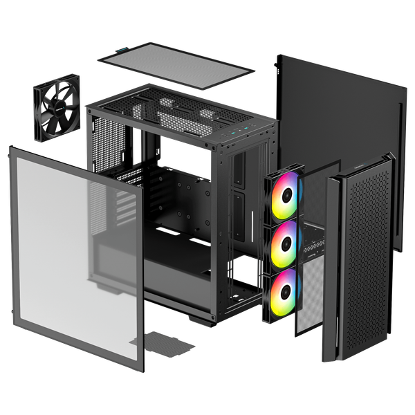  Case Deepcool CG560 4F Airflow Tempered Glass (3 fan ARGB) 