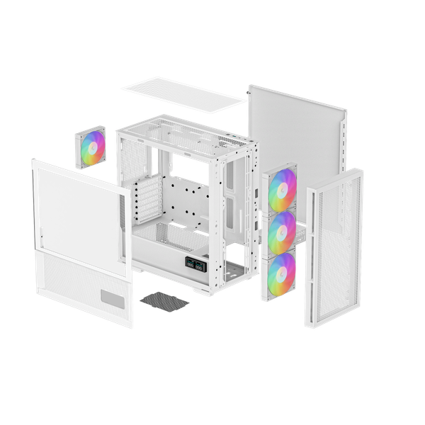  CASE DEEPCOOL CH560 DIGITAL WHITE 