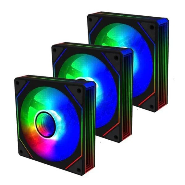 Fan Case Leopard S1 Auto RGB | Đen - Trắng (cắm nguồn trực tiếp)