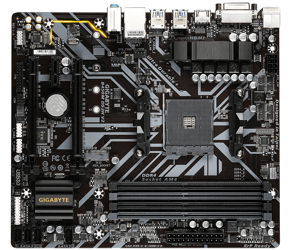 MAINBOARD GIGABYTE B450M DS3H V2