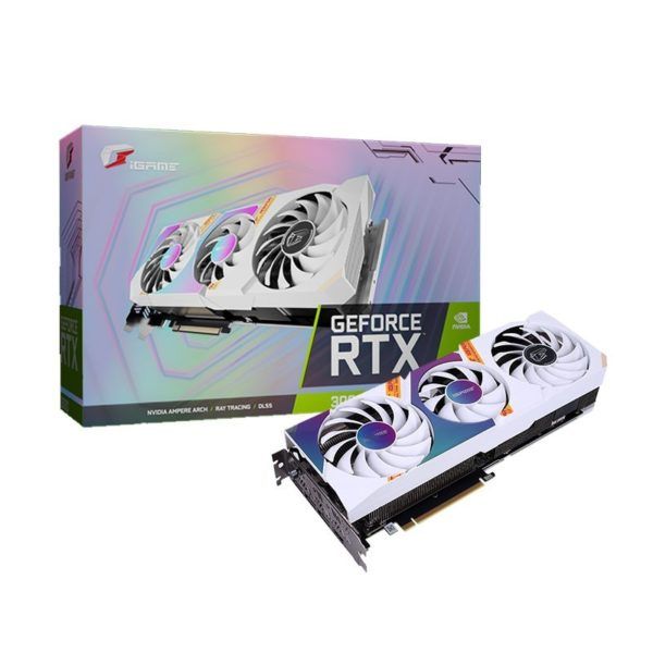 CARD MÀN HÌNH Colorful iGame GeForce RTX 3060 Ti Ultra OC White 8G-V