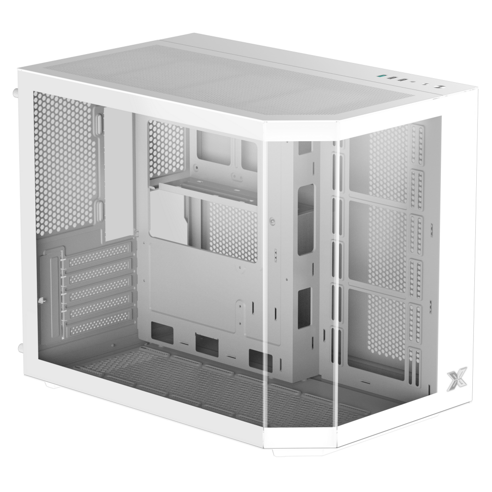 Case Xigmatek Cubi M | Black - White | M-ATX (No Fan)