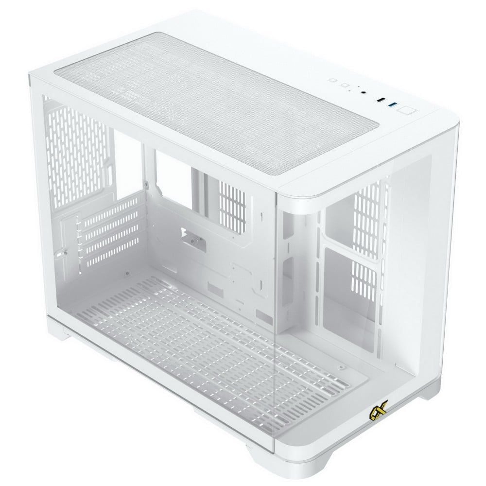 CASE XIGMATEK ALPHA - PANO M (EN43079) - PREMIUM M-ATX GAMING CASE | Black - White