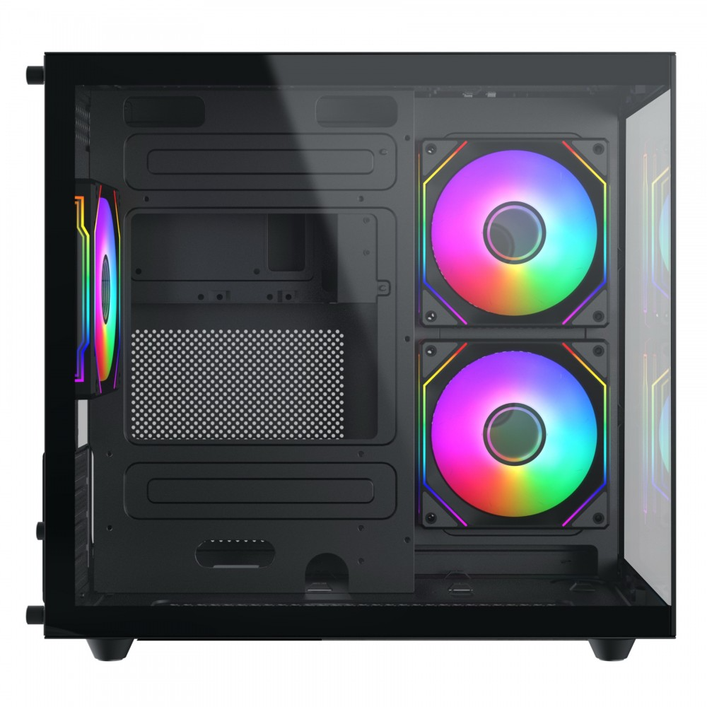 Vỏ case XIGMATEK AQUA M NANO 3GF | Black - White