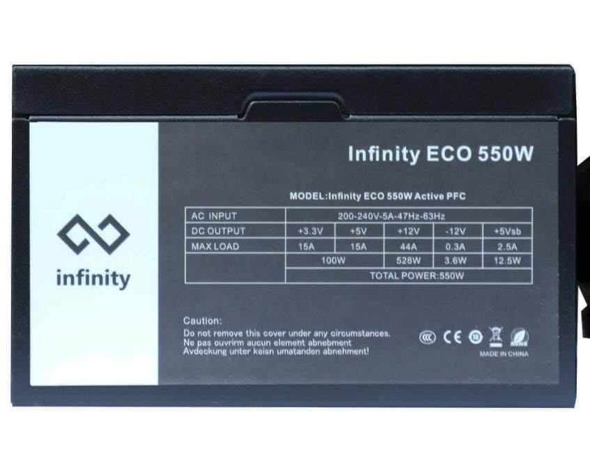 Nguồn Infinity ECO 550W Single Rail – True Power
