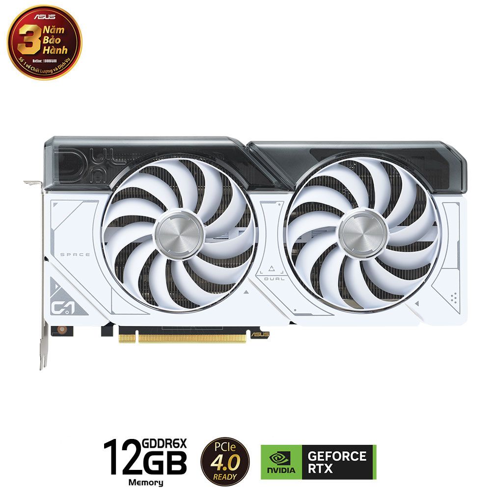 Card màn hình ASUS Dual GeForce RTX™ 4070 White Edition 12GB GDDR6X