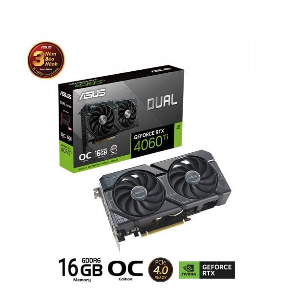 Card Màn Hình ASUS Dual GeForce RTX 4060 Ti OC Edition 16GB GDDR6