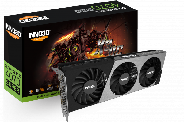 Card Màn Hình INNO3D RTX 4070 SUPER X3 OC - 3 FAN