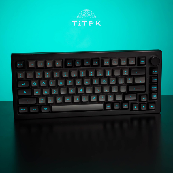  Bàn phím cơ AKKO 5075B Plus Black & Cyan (Multi-modes / RGB / Hotswap / Gasket mount) 