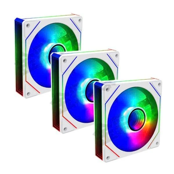 Fan Case Leopard S1 Auto RGB | Đen - Trắng (cắm nguồn trực tiếp)