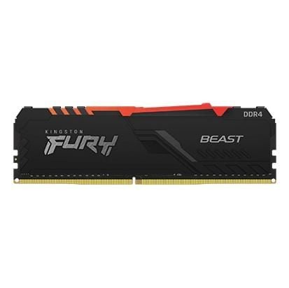  Ram Kingston FURY Beast RGB 8GB (1x8GB) DDR4 3200MHz 