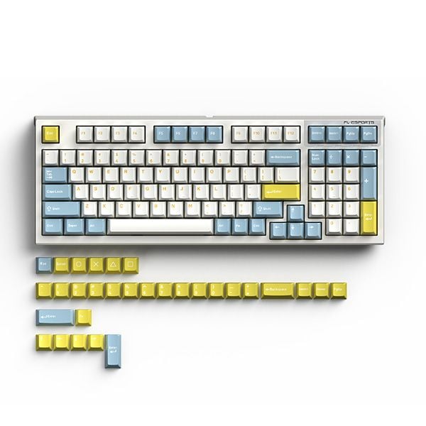 Bàn phím FL-Esports FL980CPM Sea Salt Wireless