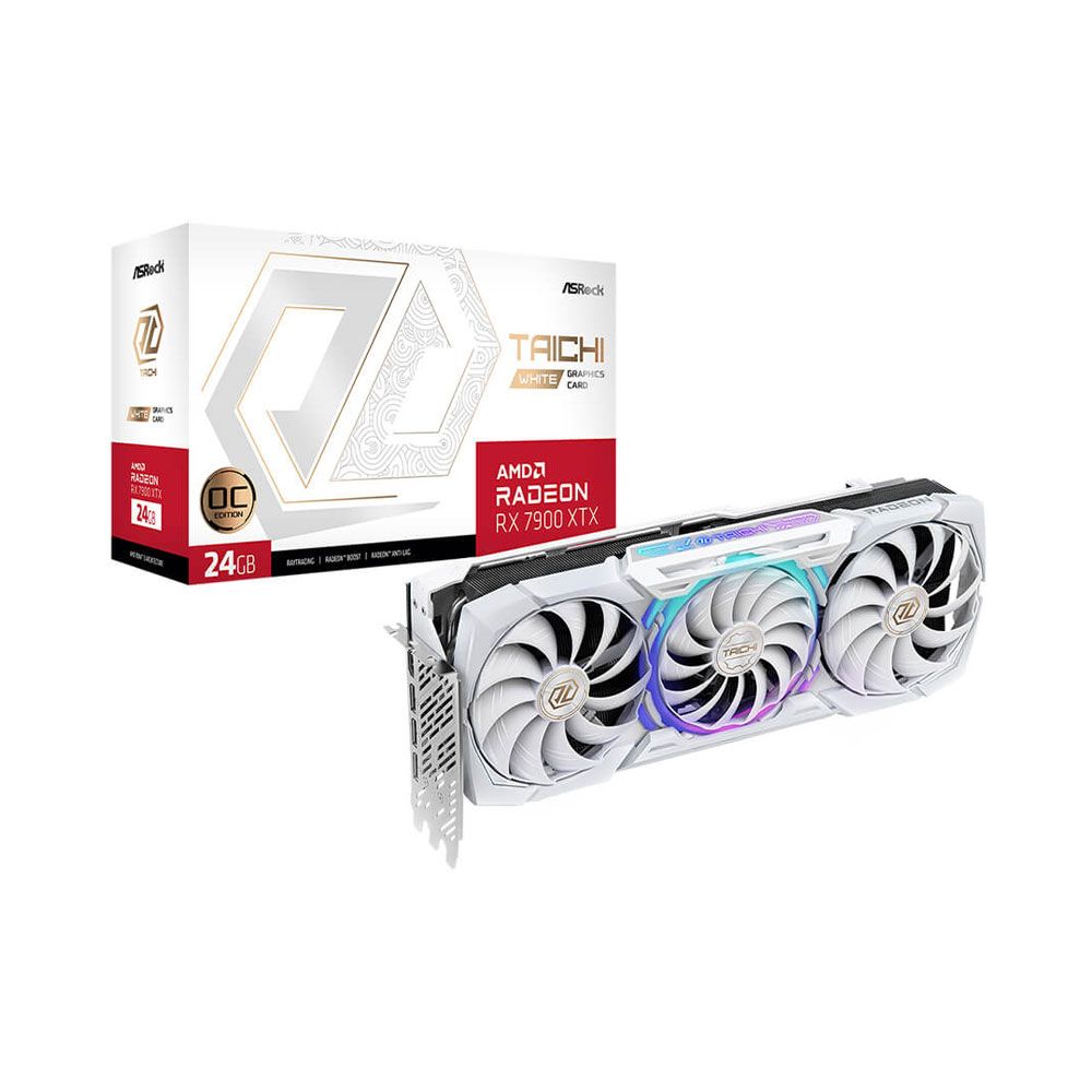  CARD MÀN HÌNH ASROCK AMD Radeon RX 7900 XTX Taichi White 24GB OC 