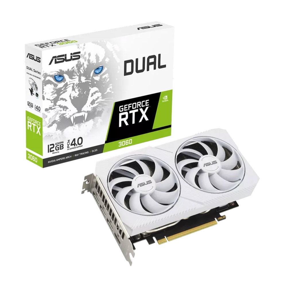  CARD MÀN HÌNH ASUS Dual GeForce RTX 3060 White Edition 12GB GDDR6 