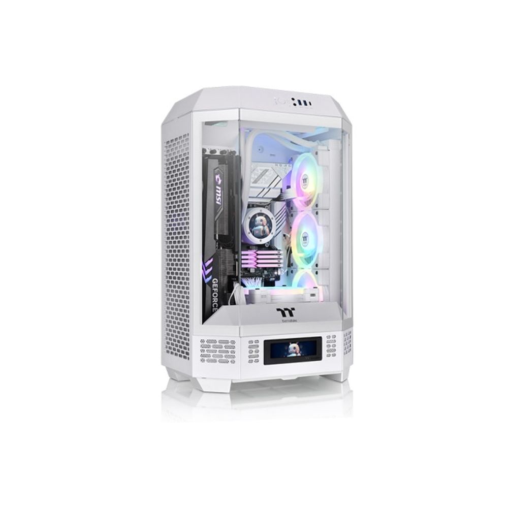 Vỏ Case Máy Tính Thermaltake Tower 300 - Black - White - Blue (Matx, 3 Fan 14cm)