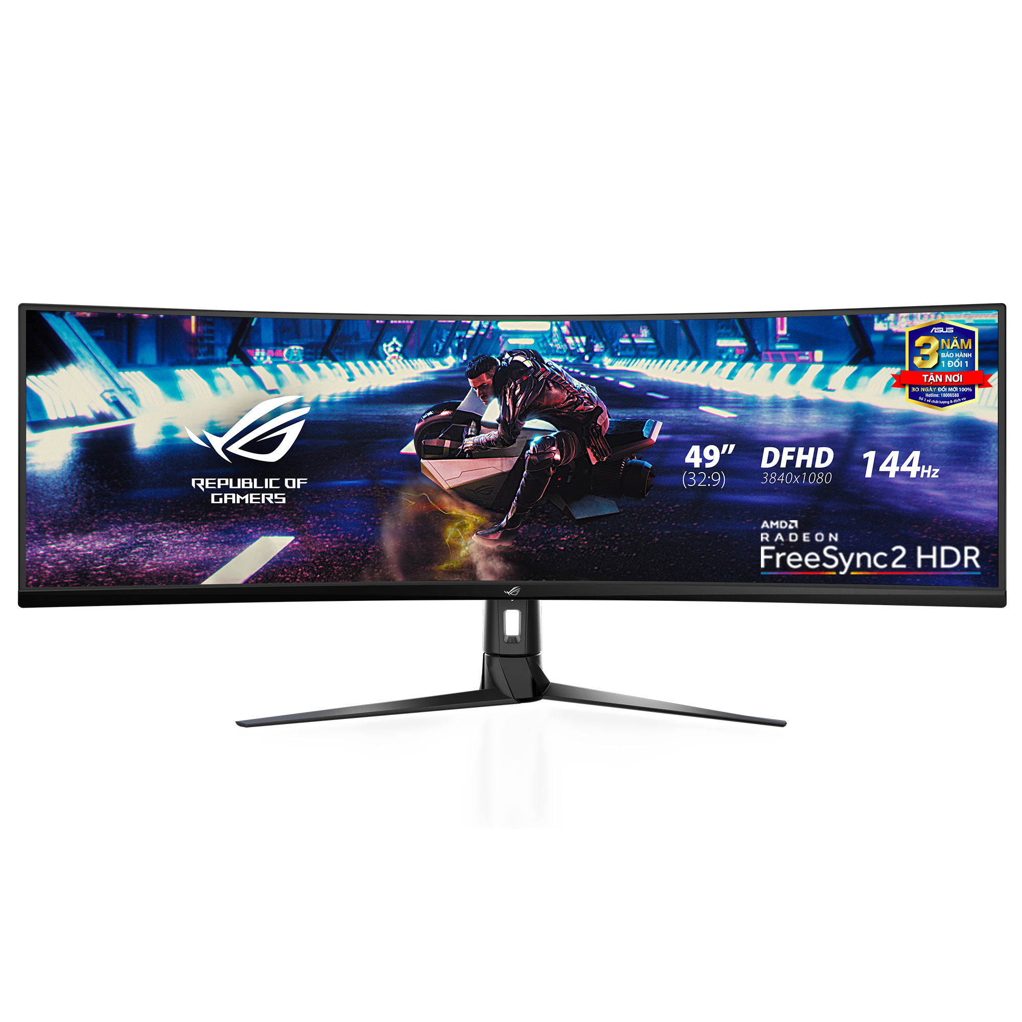  MÀN HÌNH GAMING ASUS ROG STRIX XG49VQ (49 INCH/DFHD/SUPER ULTRA-WIDE/VA/144HZ/4MS/LOA/CONG) 