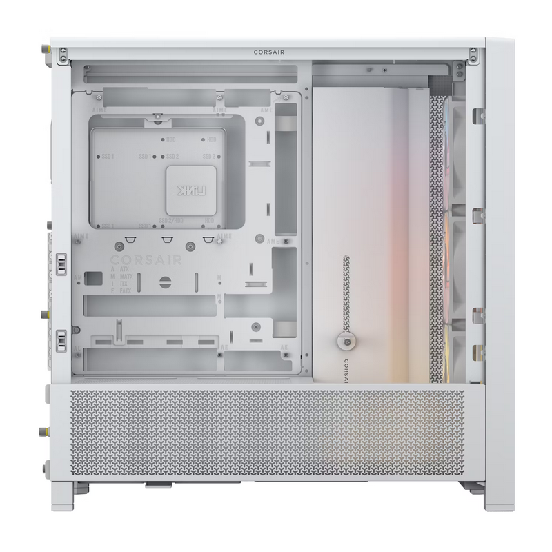 CASE CORSAIR FRAME 4000D RS ARGB  Modular Mid Tower– Tempered Glass, 3x RS120 ARGB fans | Black - White