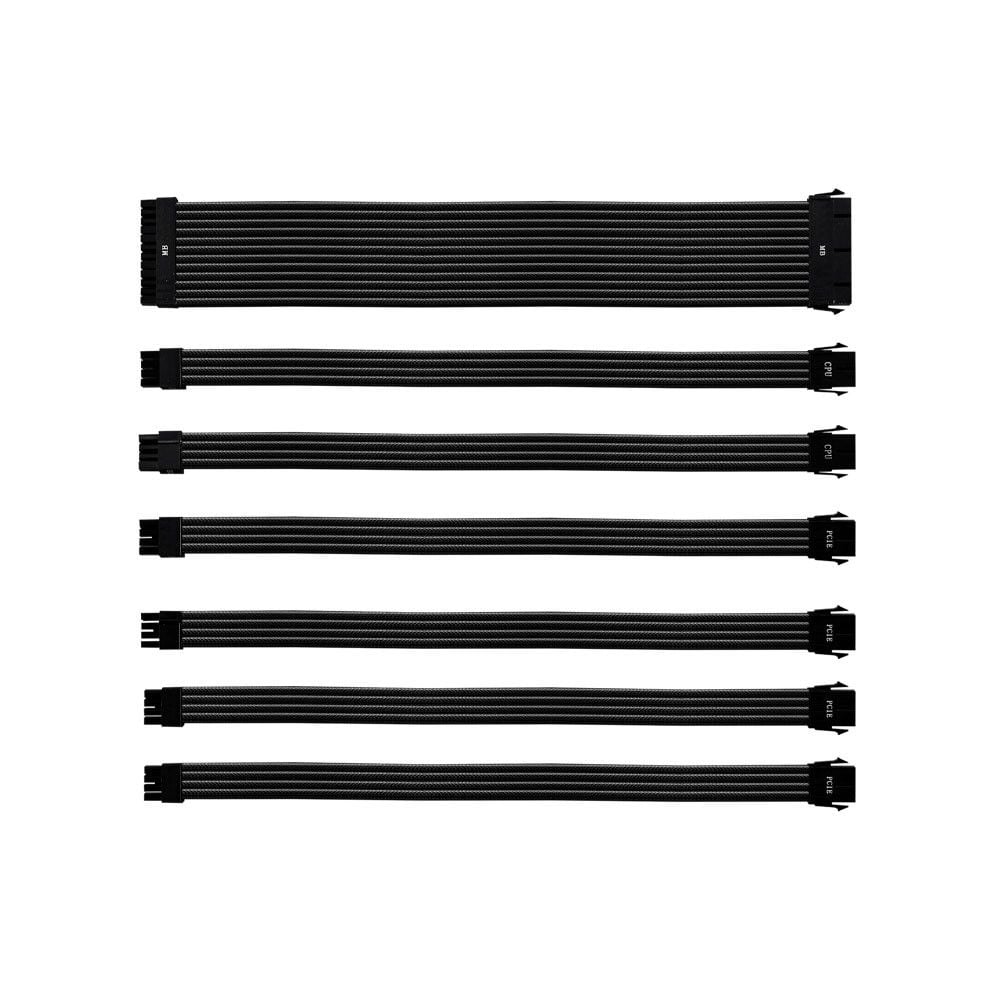 Bộ Dây Nguồn Nối Dài Cooler Master Colored Extension | Đen - Trắng