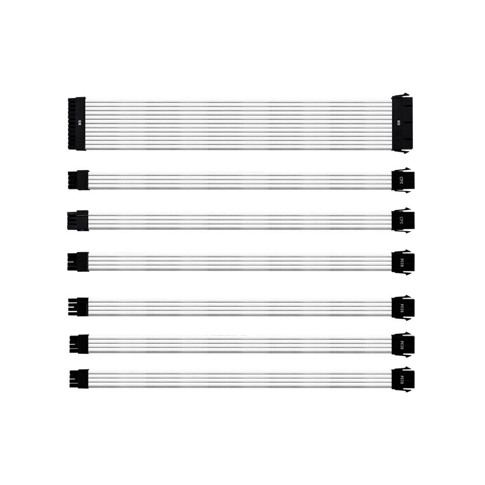 Bộ Dây Nguồn Nối Dài Cooler Master Colored Extension | Đen - Trắng