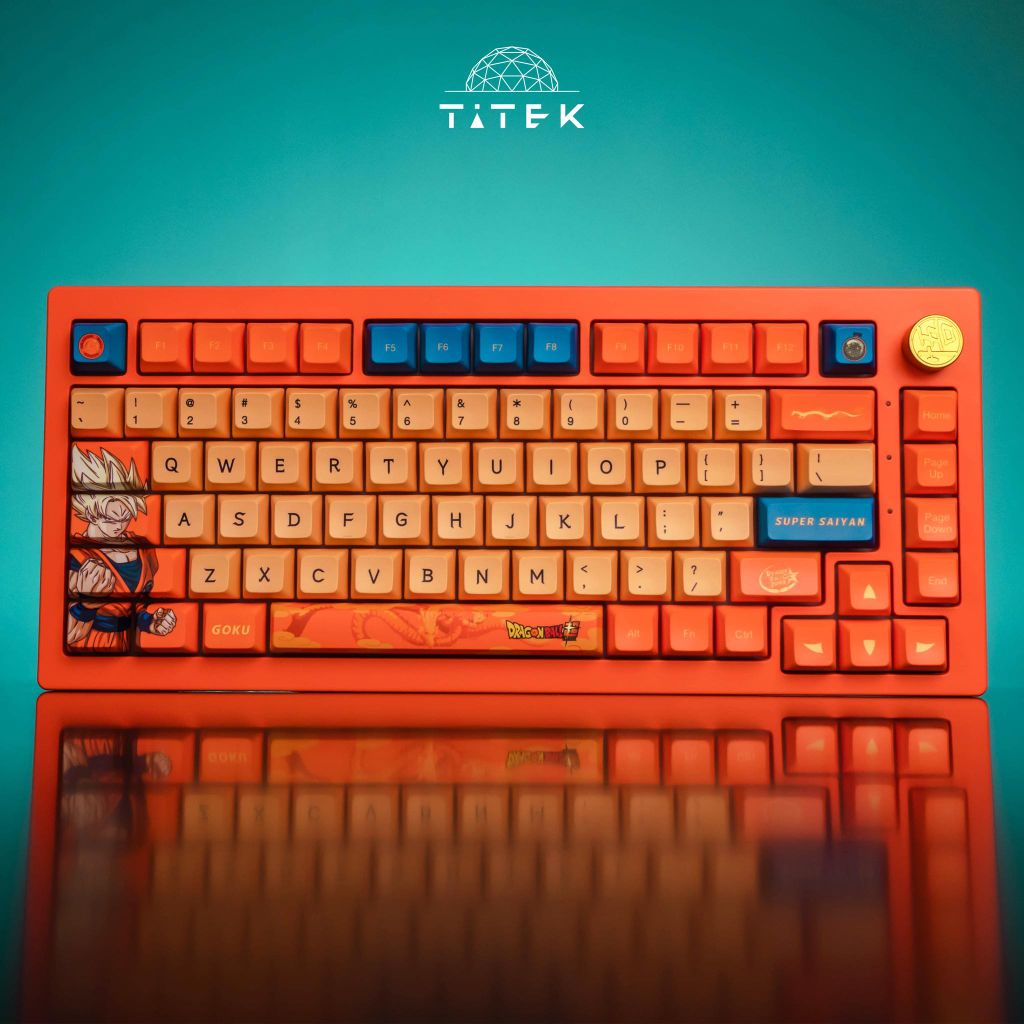 Bàn phím cơ AKKO 5075B Plus Dragon Ball Super – Goku (Multi-modes / RGB / Hotswap / Gasket mount)