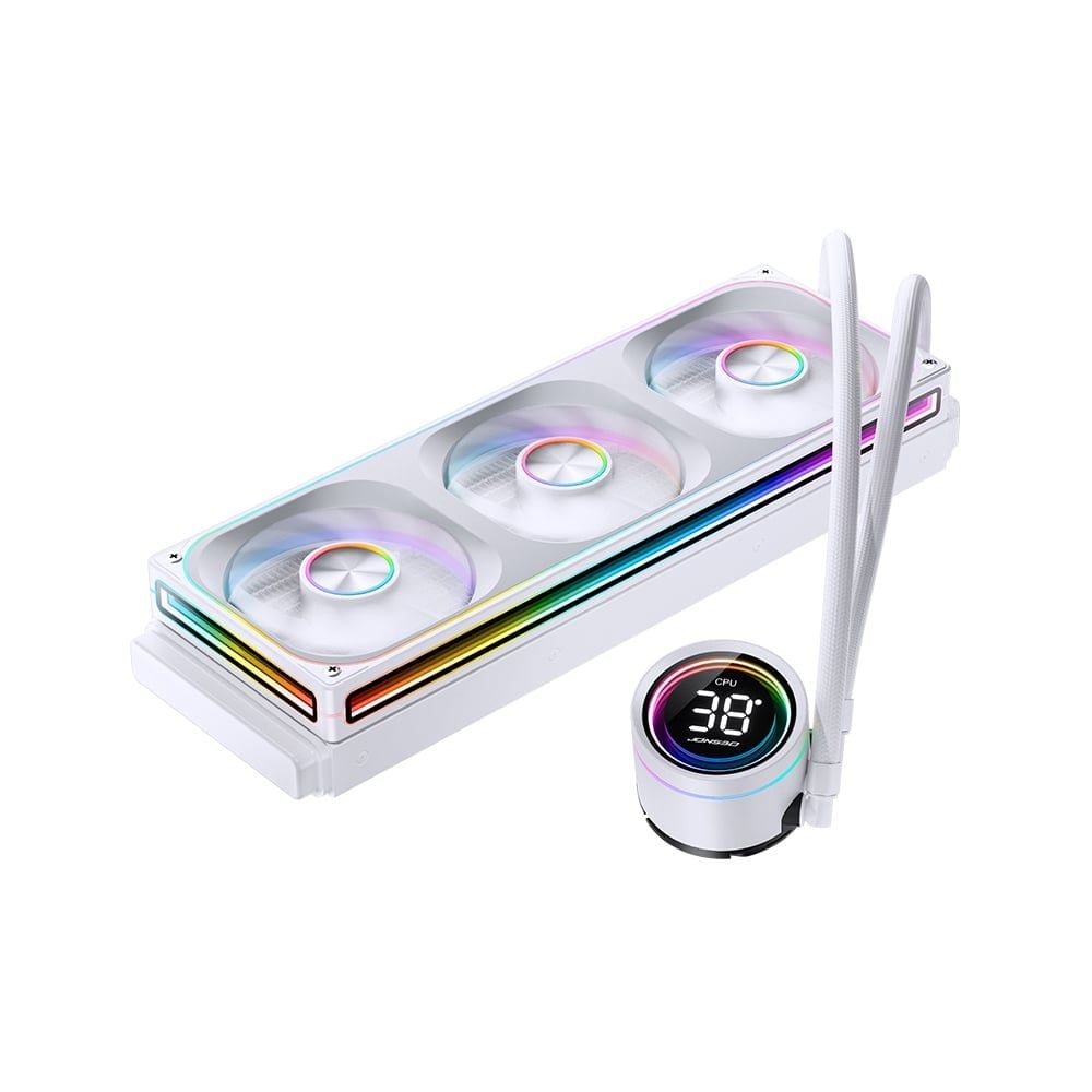 Tản nhiệt nước AIO Jonsbo TH-360 | Black - White (ARGB, Hiển Thị Nhiệt Độ)