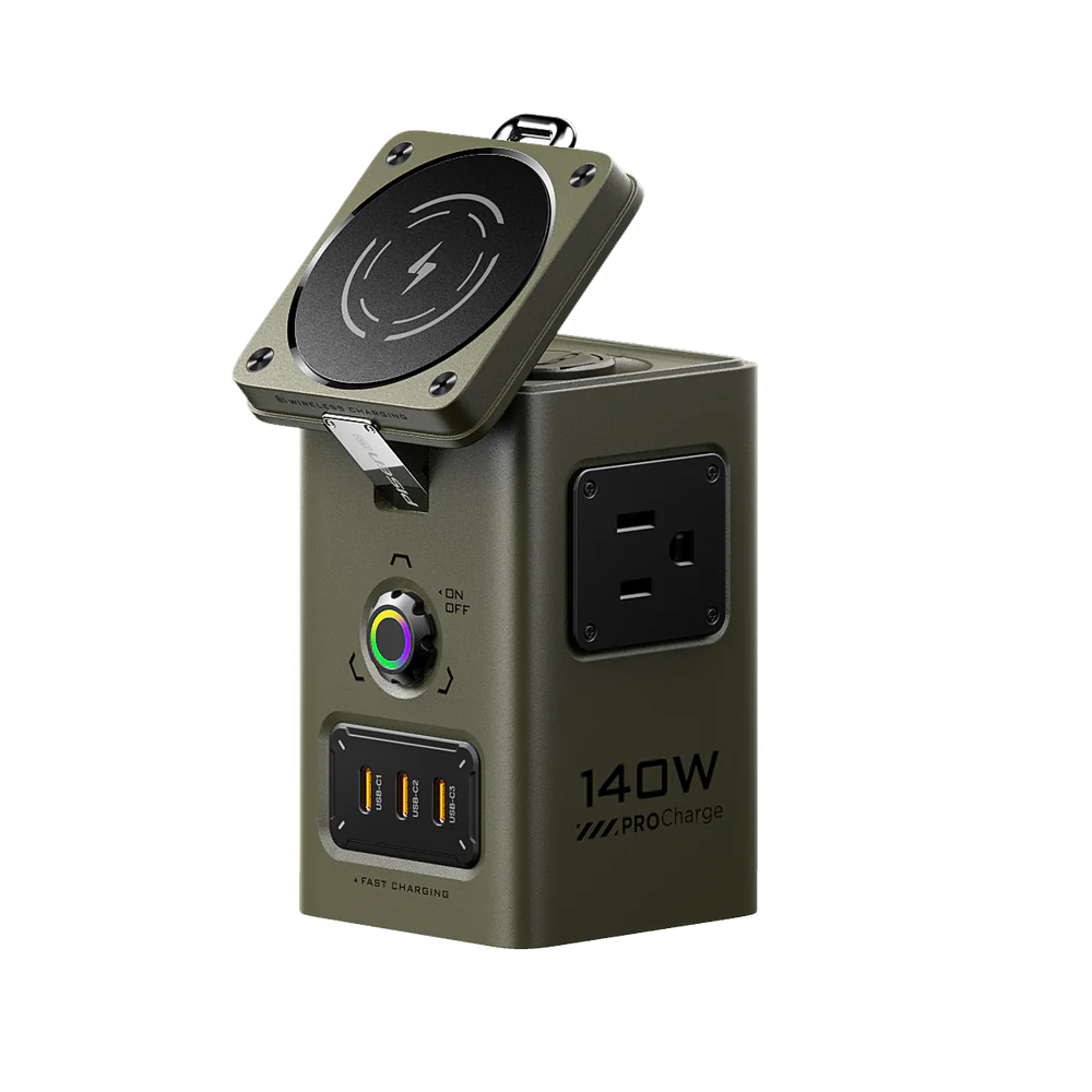 Trạm sạc đa năng PISEN AURORA GaNUltra All-in-one Charger, 140W Desktop MagStation Charging Hub