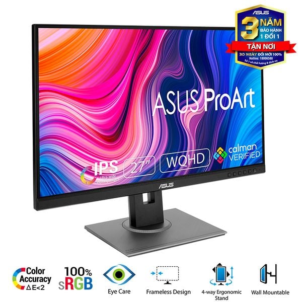  MÀN HÌNH ASUS PROART PA278QV (27INCH/WQHD/IPS/75HZ/5MS) 
