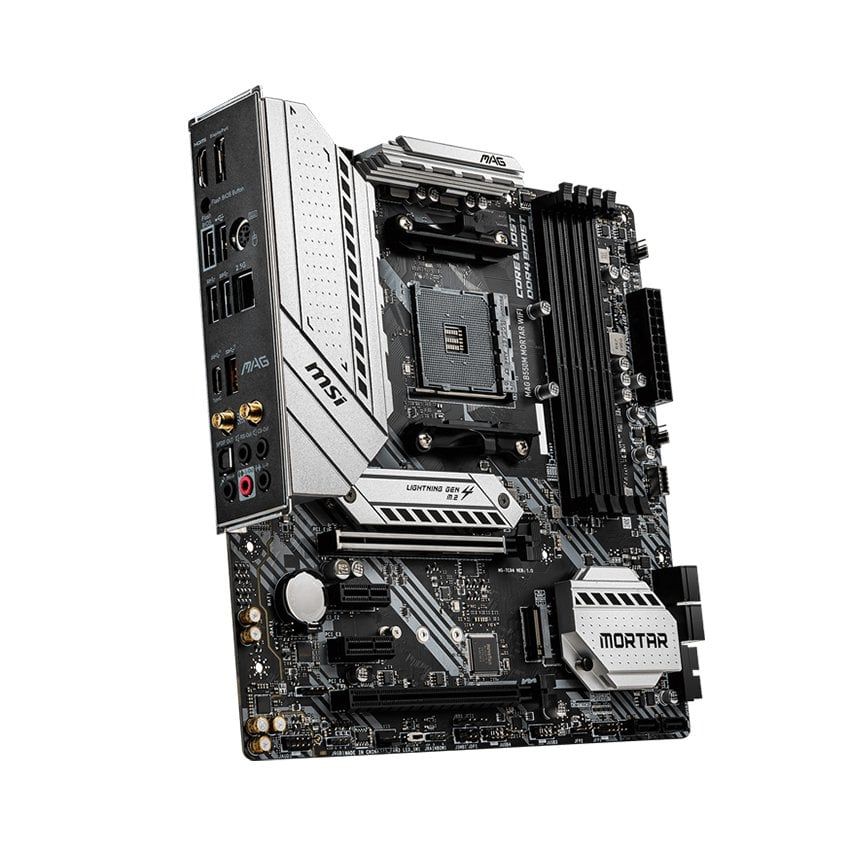 MAINBOARD MSI MAG B550M MORTAR WIFI (AMD B550, SOCKET AM4, M-ATX, 4 KHE RAM DDR4)