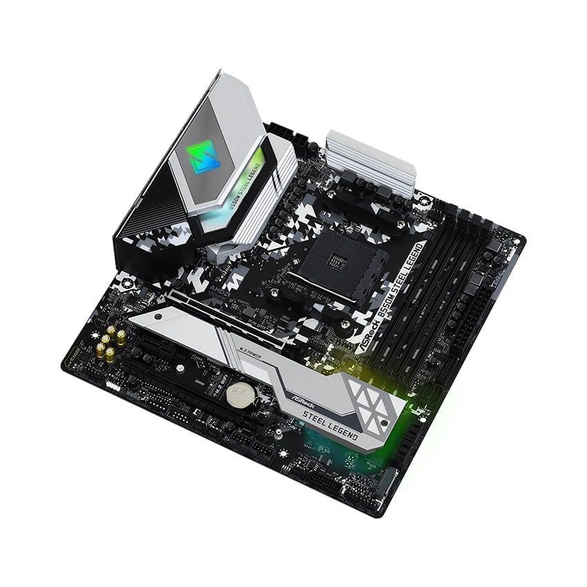 MAINBOARD ASROCK B550M STEEL LEGEND (AMD B550, SOCKET AM4, M-ATX, 4 KHE RAM DDR4)