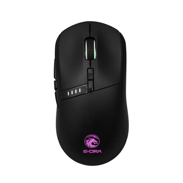  CHUỘT KHÔNG DÂY E-DRA EM620W (USB /RGB) (Đen/Hồng) 