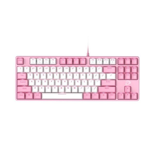  Bàn phím cơ DareU EK87 Multi LED Pink White 