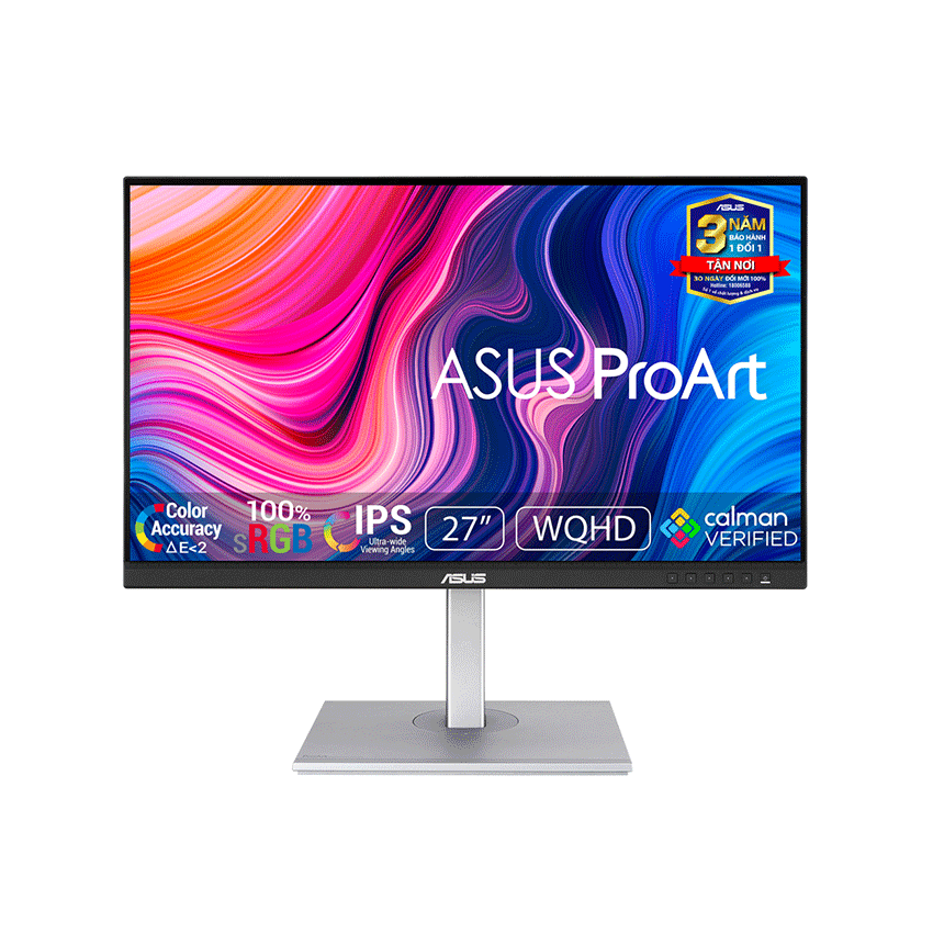 MÀN HÌNH ASUS PROART PA278CV (27 INCH/WQHD/IPS/75HZ/5MS/USB TYPEC)