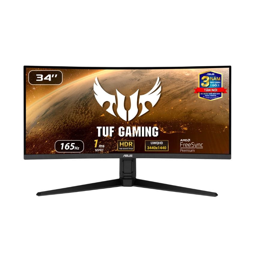  MÀN HÌNH GAMING ASUS TUF VG34VQL1B (34INCH/WQHD/VA/165HZ/1MS/CONG/LOA) 