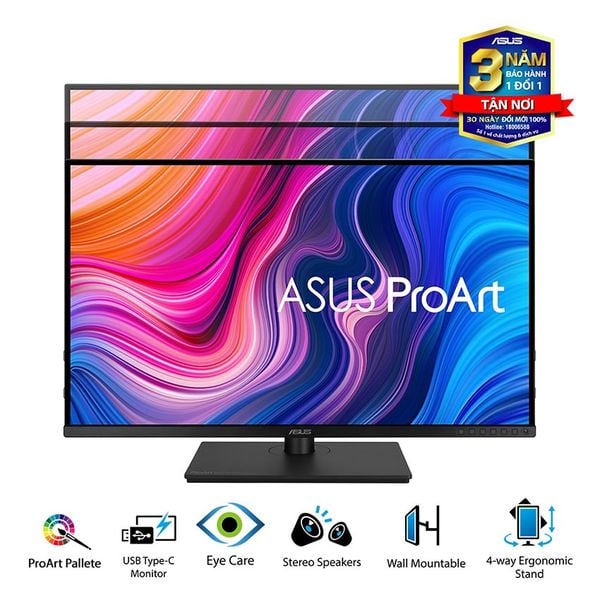  MÀN HÌNH ASUS PROART PA328CGV (31.5INCH/WQHD/IPS/165HZ/5MS/450NITS/HDMI+DP+USB+USBC+AUDIO/LOA) 