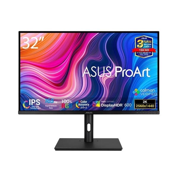  MÀN HÌNH ASUS PROART PA328CGV (31.5INCH/WQHD/IPS/165HZ/5MS/450NITS/HDMI+DP+USB+USBC+AUDIO/LOA) 