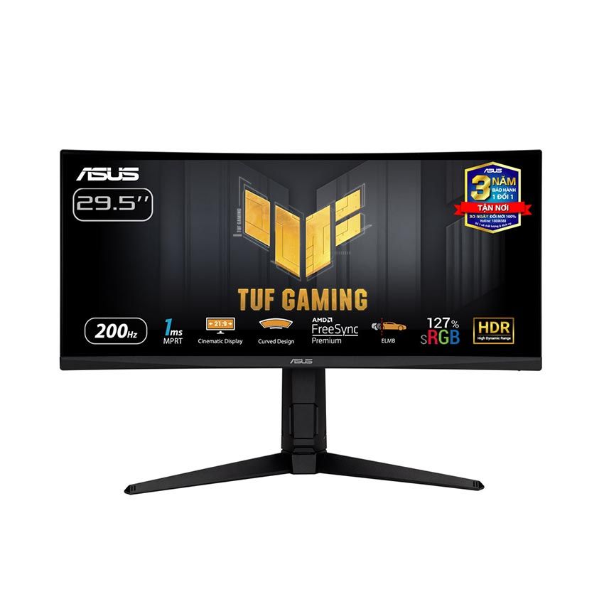 MÀN HÌNH GAMING ASUS TUF VG30VQL1A (29.5INCH/WFHD/VA/200HZ/1MS/CONG)