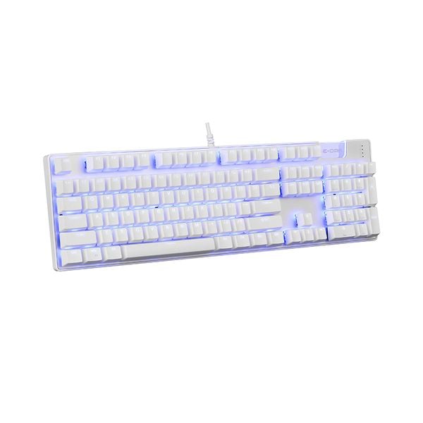  BÀN PHÍM EDRA EK312 TRẮNG (USB/LED BLUE) 