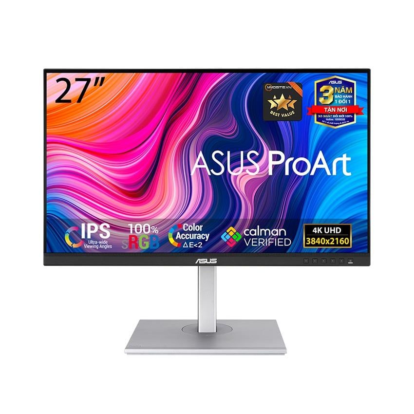 MÀN HÌNH ASUS PROART PA279CV (27 INCH/UHD/IPS/60HZ/5MS/350 NITS/HDMI+DP+USB+USBC+AUDIO)