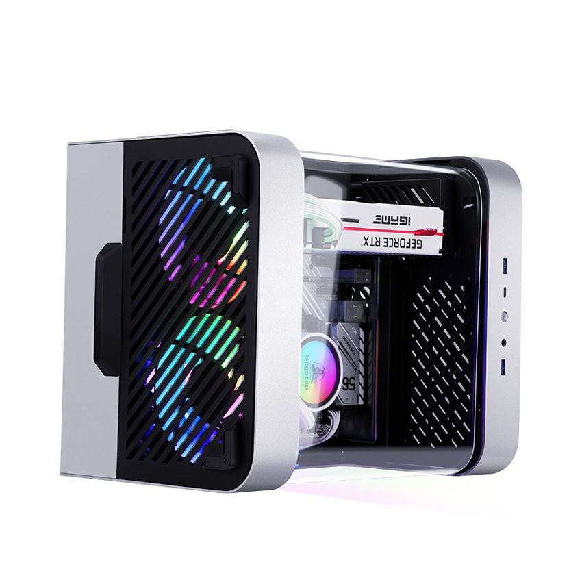 Vỏ Case Segotep Slath Mini ITX (Mini Tower/Màu Bạc)
