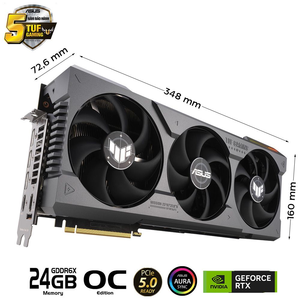 CARD MÀN HÌNH ASUS TUF-RTX 4090-O24G-GAMING