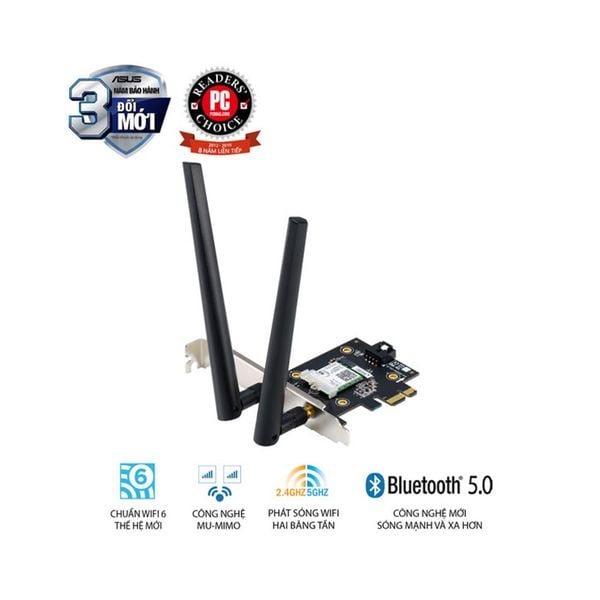  CARD MẠNG KHÔNG DÂY PCI EXPRESS ASUS PCE-AX3000 BULK 