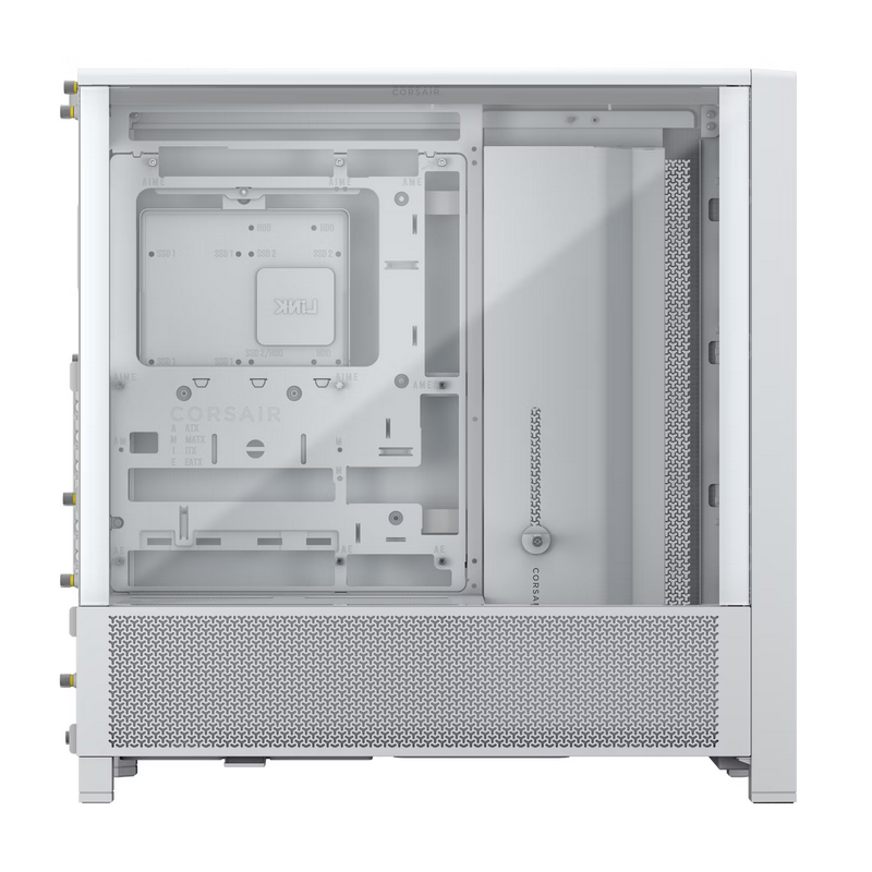 CASE CORSAIR FRAME 4000D Tempered Glass Modular Mid Tower | Black - White