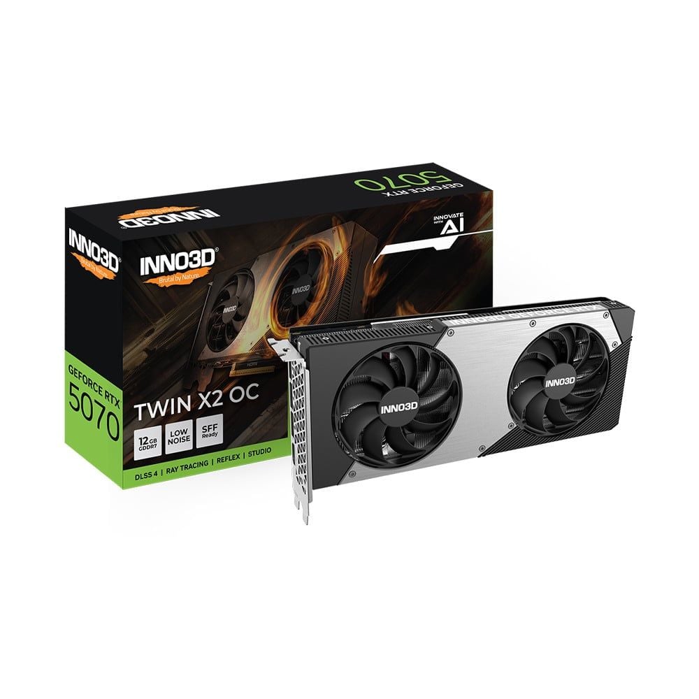 Card Màn Hình Inno3D GeForce RTX 5070 TWIN X2 OC 12GB GDDR7