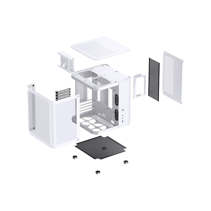 VỎ CASE JONSBO TK-1 | BLACK -WHITE ( MID TOWER/ Đen - Trắng)