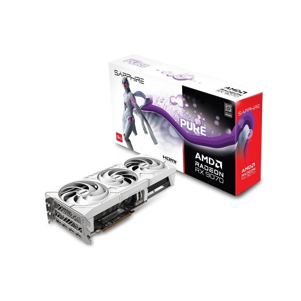 VGA SAPPHIRE PURE AMD RADEON RX 9070 GAMING OC 16GB (11349-02-20G)