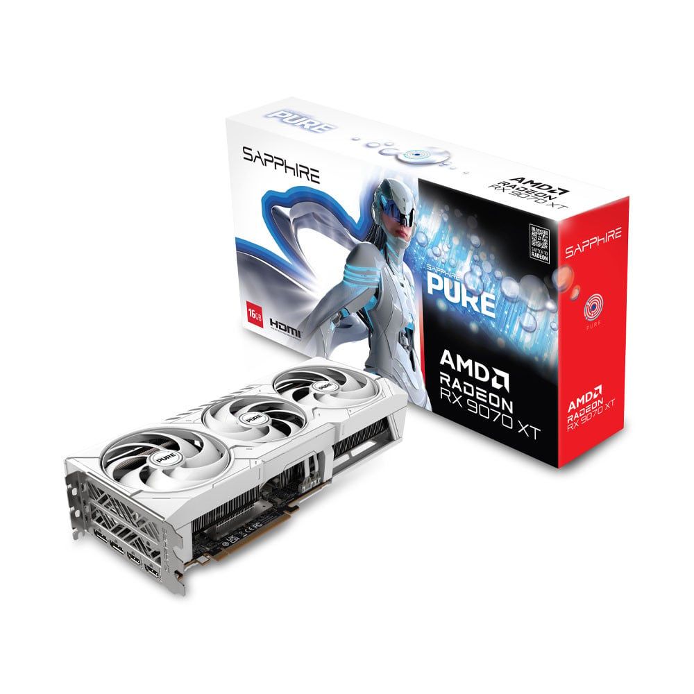 VGA SAPPHIRE PURE AMD RADEON RX 9070 XT GAMING OC 16GB (11348-02-20G)