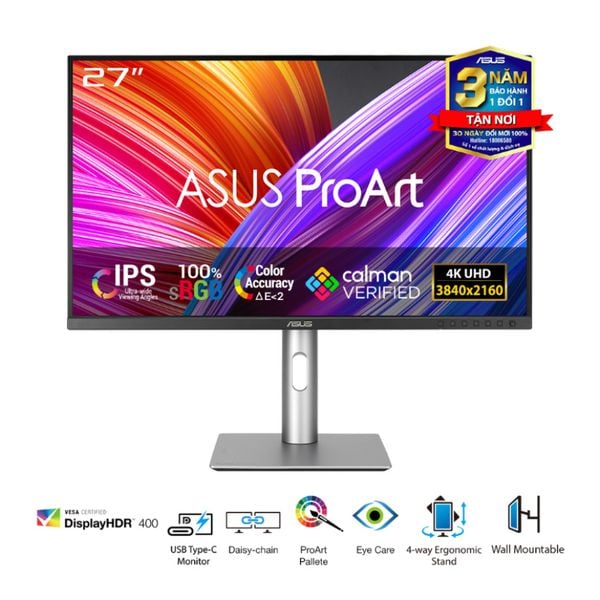  MÀN HÌNH ASUS PROART PA279CRV (27 INCH/UHD/IPS/60HZ/5MS) 