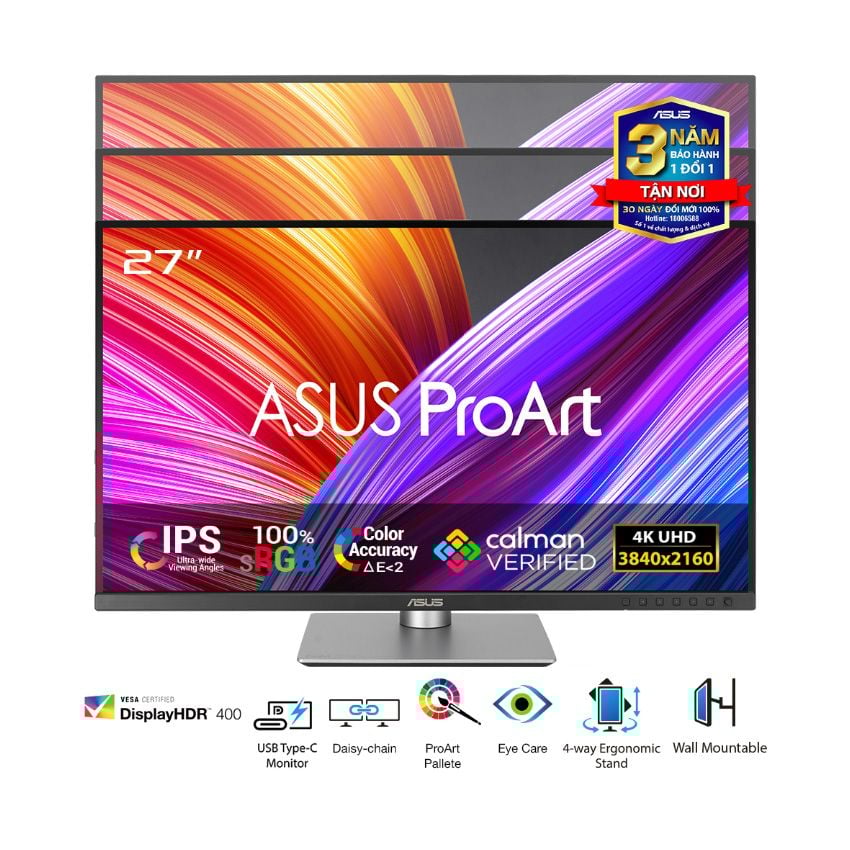 MÀN HÌNH ASUS PROART PA279CRV (27 INCH/UHD/IPS/60HZ/5MS)