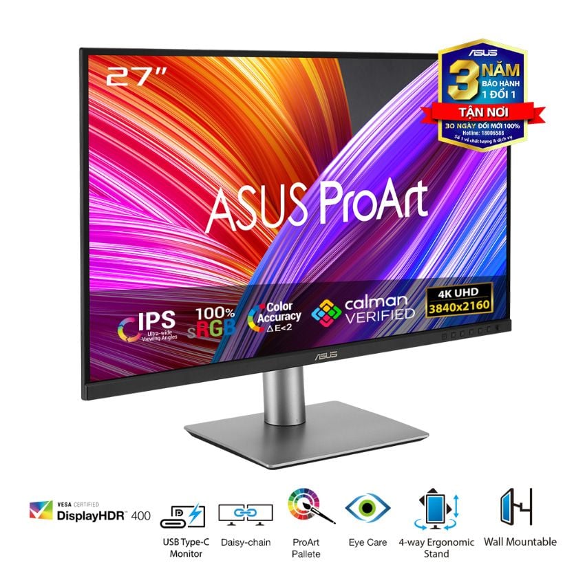 MÀN HÌNH ASUS PROART PA279CRV (27 INCH/UHD/IPS/60HZ/5MS)